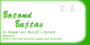 botond bujtas business card